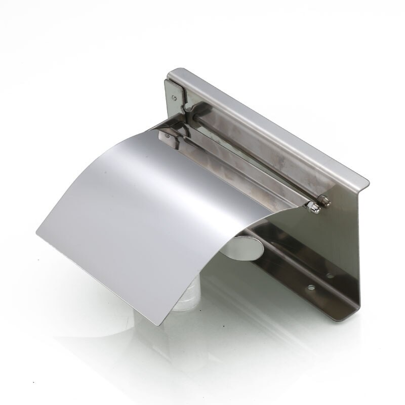 Rustfrit stål papirrulleholder mobiltelefon tissue hotel badeværelse racks hardware toilet