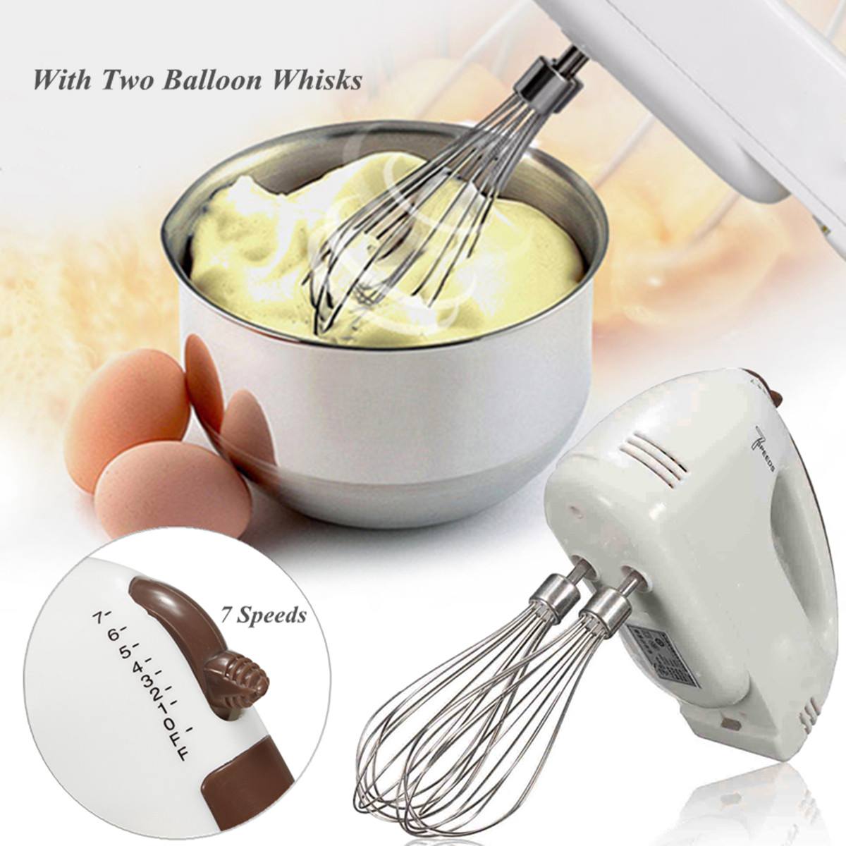 Batidora manual de masa de 7 velocidades de 220V batidora eléctrica batidora de cocina batidora de huevos batidora para hornear pasteles herramienta de cocina