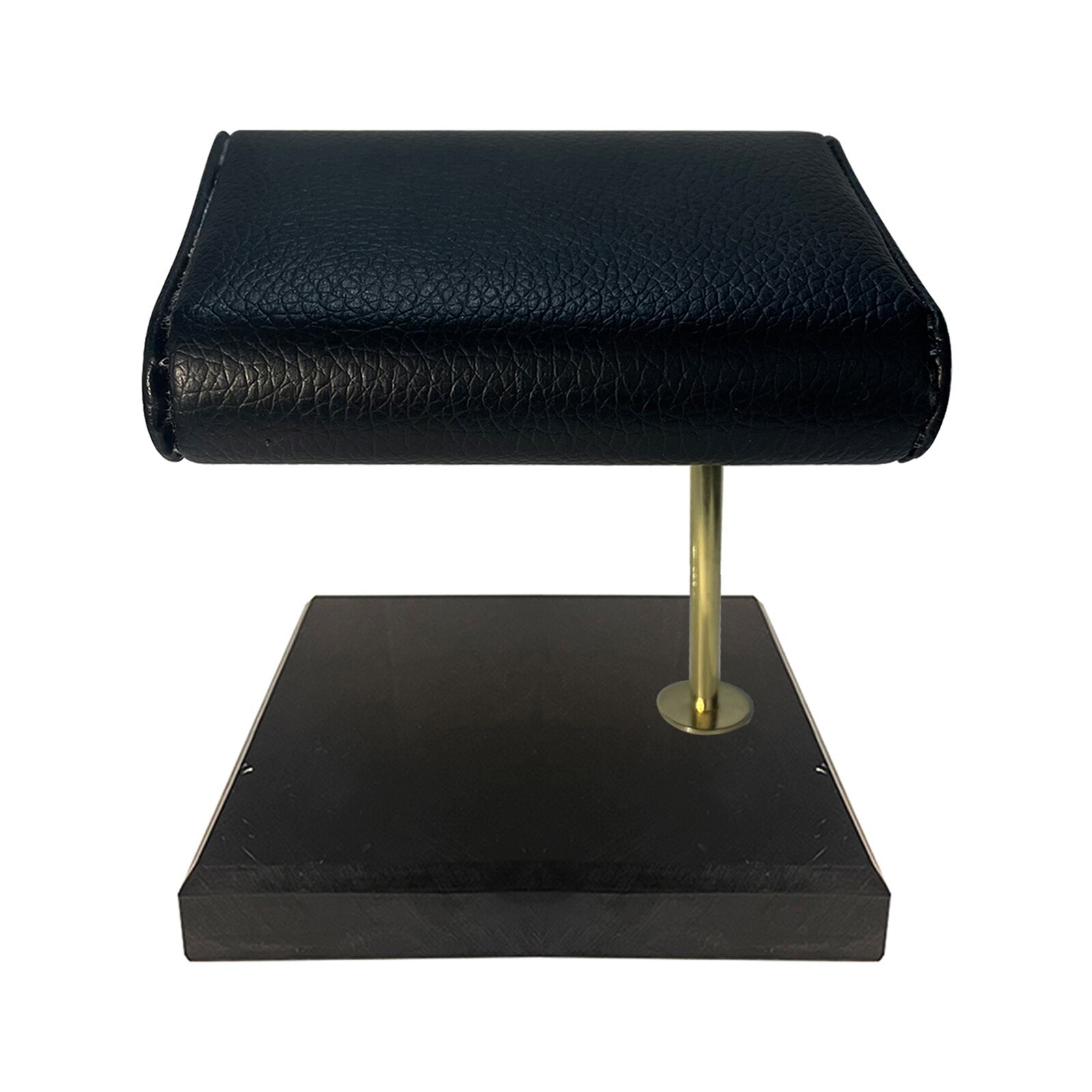 PU Leather Marble Watch Stand Holder Bracelet Bangles Watch Placement T-Bar Rack Jewelry Hard Display Stand Storage Holder: black S