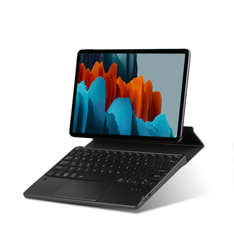 Klawiatura Bluetooth TouchPad podświetlenie dla Samsung Galaxy TAB S7 Plus FE 12.4 &quot;SM-T735 SM-T970 S6 Lite S5e S4 Tab A7 10.4&quot; Tablet