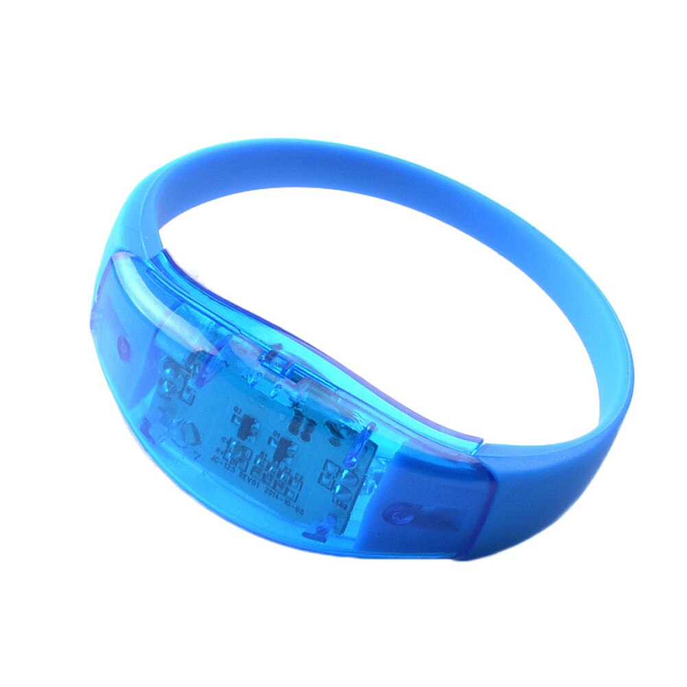 Unisex Sound Controlled Led Light Up Armband Activated Gloed Flash Siliconen Bangle Voor Festival Party FEA889