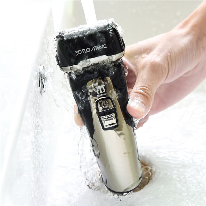 Men's rechargeable shavers men's shavers men's electric shavers 3D floating reciprocating shavers Men's dry wet waterproof