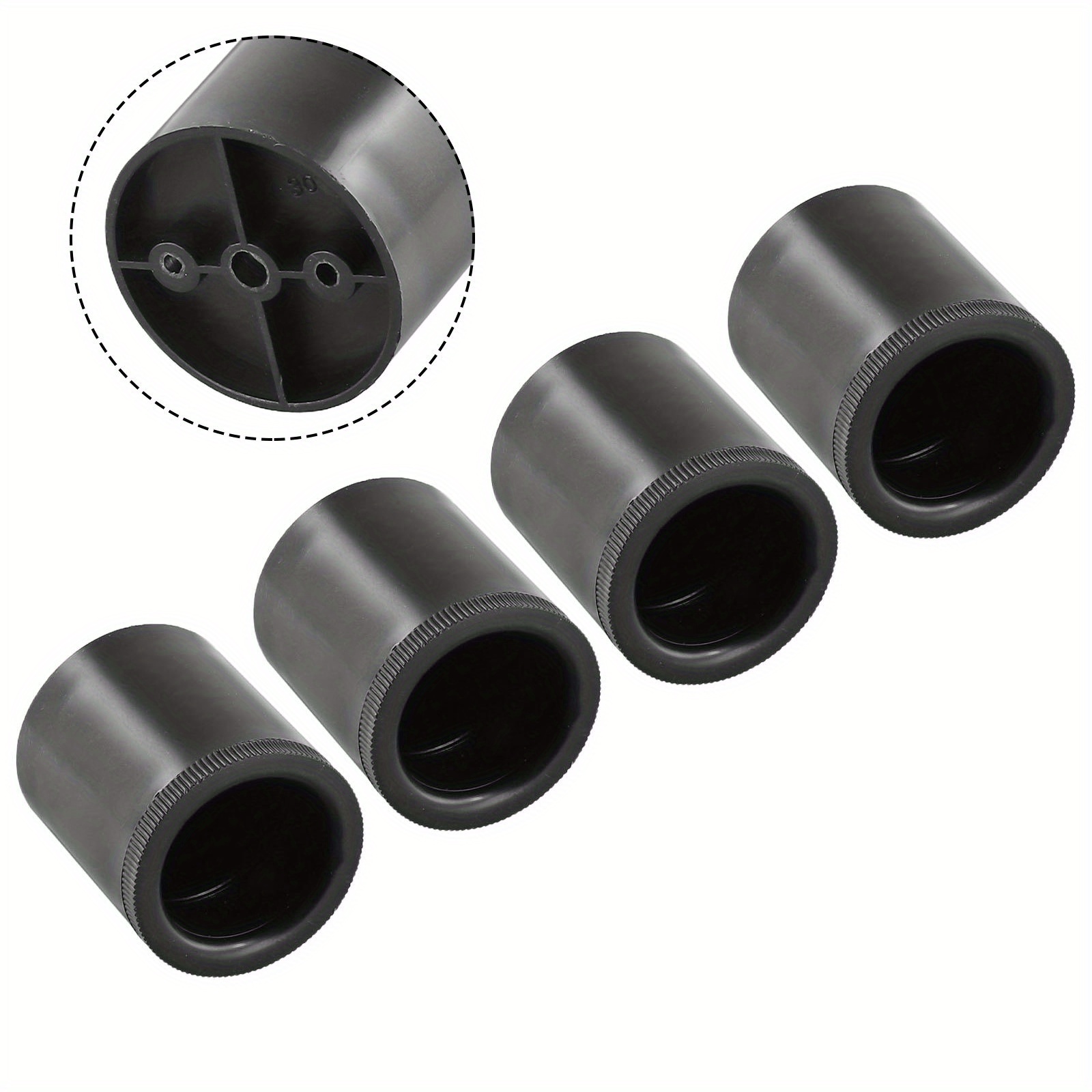 4 stuks zware bank- 55mm kastpoten, meubelverhogers, extra verhogingsstandaard, ronde verstelbare meubelaccessoires van abs 30mm