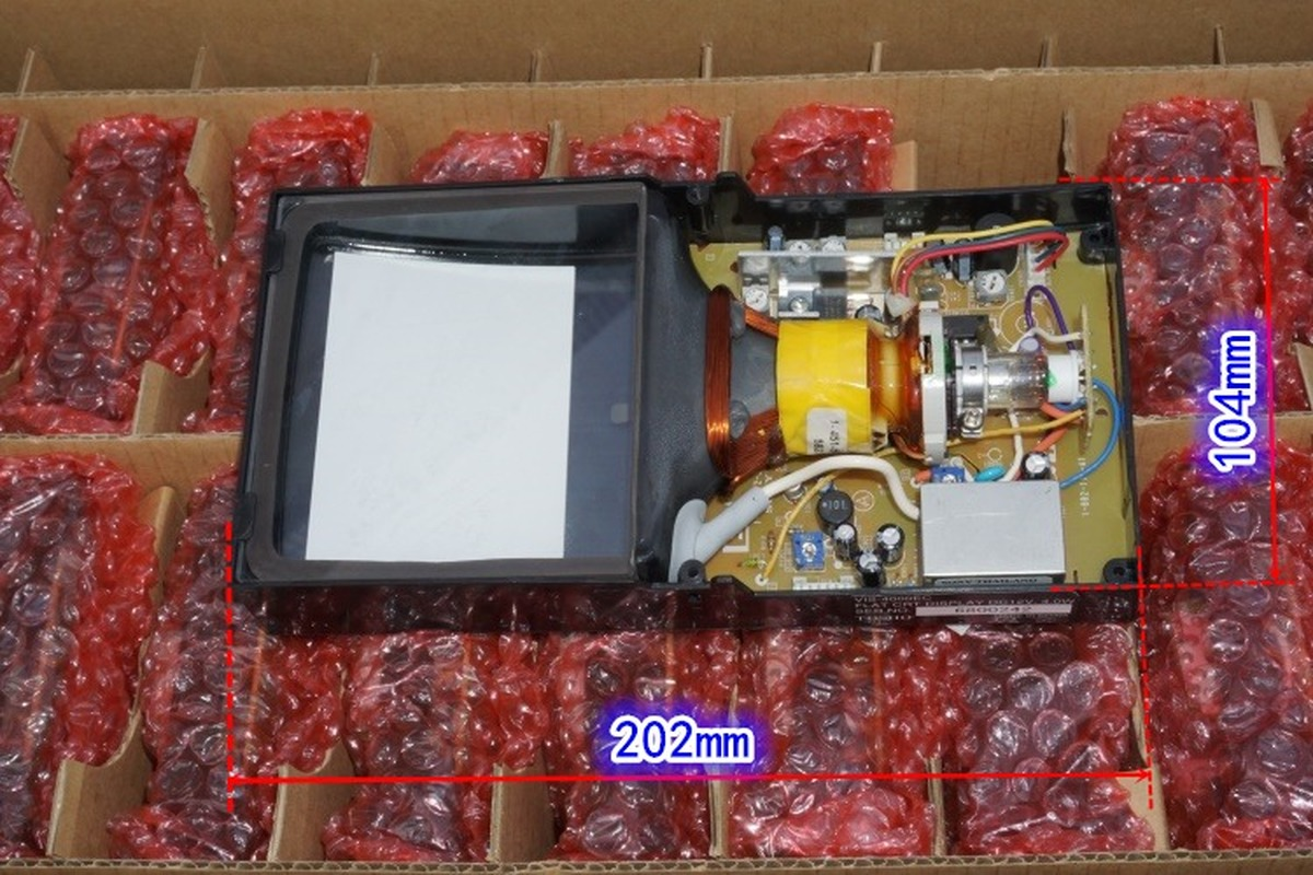 Mini 4 Inch CRT Black and White Monitor Supports Video Input 12V4W 4 Inch Electronic Picture Tube