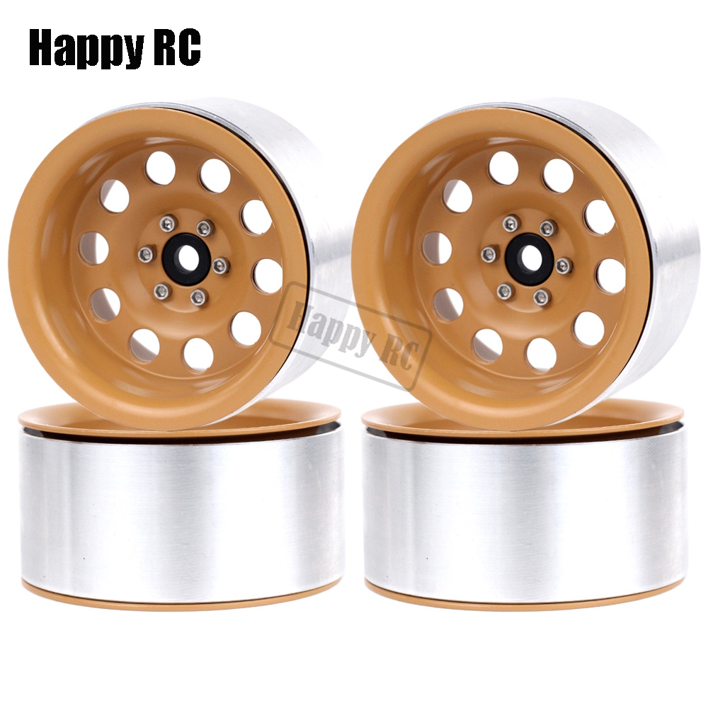 2.2 inch Metal Beadlock Wielvelgen Naaf 12mm Hex Voor RC Rock Crawler Truck 1/10 CROSS YIKONG TRX4 TRX6 SCX10 Wraith RBX10 CAPRA YETI: Bourgondië
