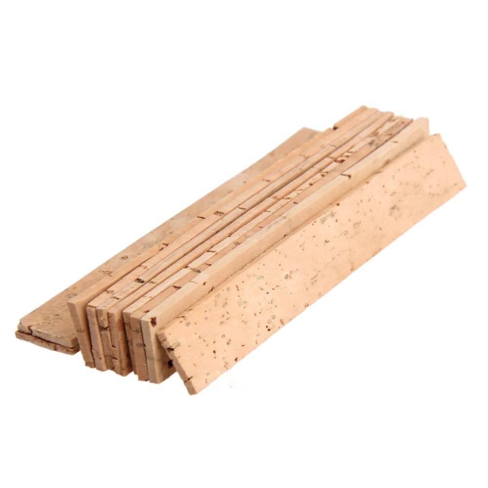 10x Bb Klarinette Nacken gemeinsam Kork Blatt Natürliche Kork Klarinette Teile 81*11*2mm