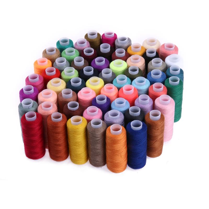 60 different Colours 250 Yard Polyester Embroidery Sewing Machine Threads Hand Sewing Thread Craft Patch Steering-wheel Sewing
