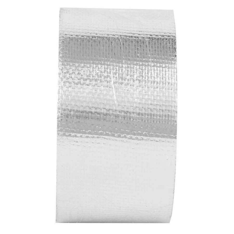 Aluminum duct tape, 2 pieces 50 mm x 10 m Heat-resistant, flame-retardant silver aluminum tape for