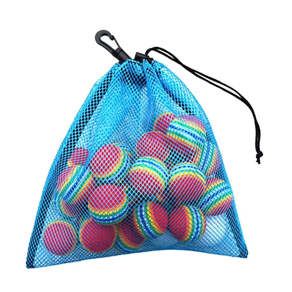 2 Pieces Golf Club Ball Mesh Net Bag Tennis Balls Holder Underwater Dive Gear Reels Storage Carrier