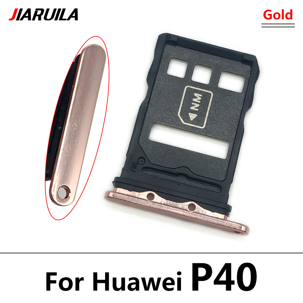 Per Huawei MediaPad T3 10 AGS-L09 AGS-W09 AGS-L03 T3 9.6 LTE SIM Slot Per Schede SD Vassoio di Carta Del Supporto Adattatore: P40 Gold