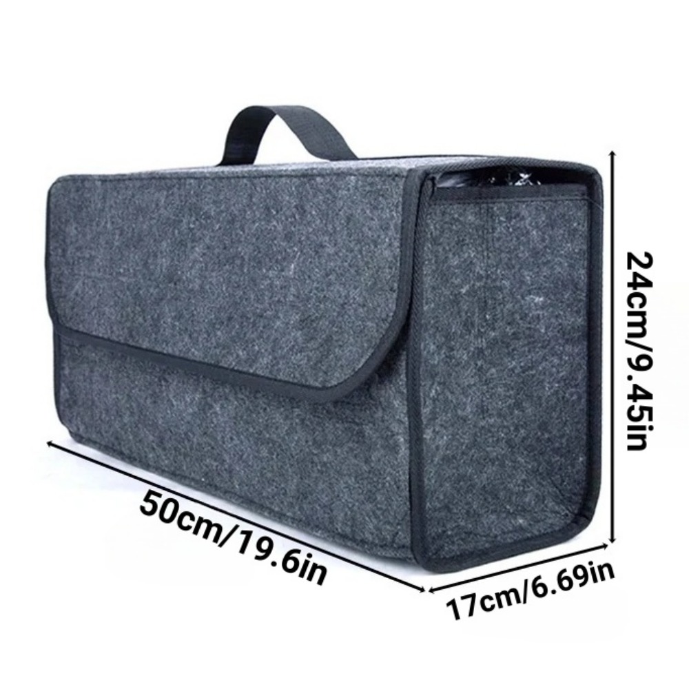 Opvouwbare kofferbakorganizer Grote capaciteit Antislip vilten doek Auto-interieur Opruimen Container Auto-organizer Opbergen Opruimen Box