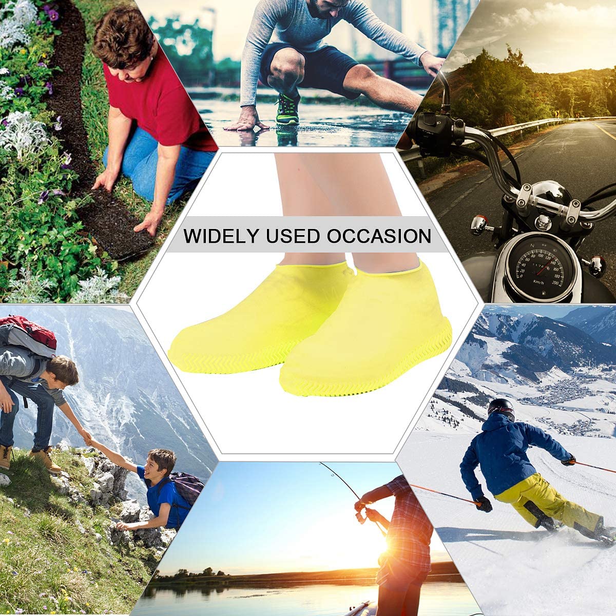 Siliconen Waterdichte Schoen Covers Slip Regen Laarzen Herbruikbare Geen-Slip Rubber Schoen Protectors Voor Kinderen Mannen Vrouwen