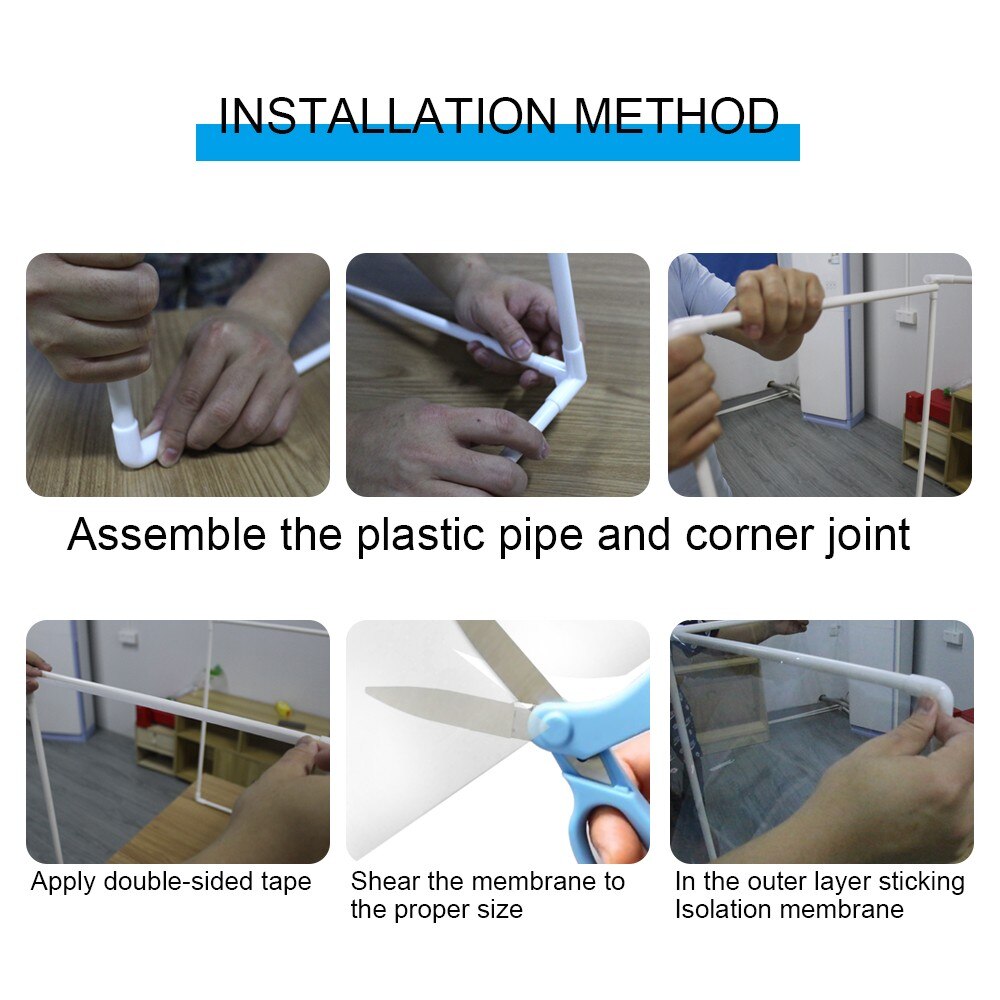 DIY Desk Partition Baffle Screen Anti-spray Transparent Isolation Board Protect Baffle Screen Anti-spray Transparent Isolation