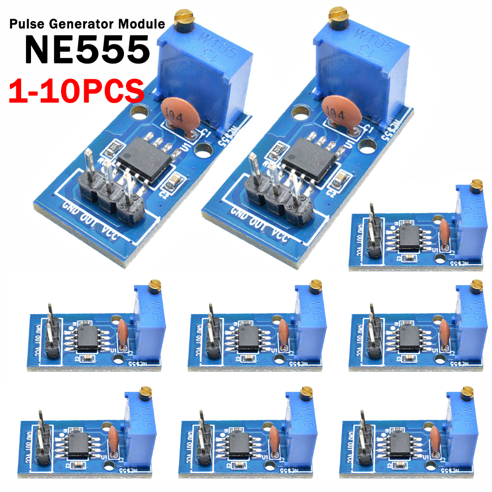 1-10PCS generator module NE555 pulsgenerator module DC5V 12V single channel output board generator voor Arduino
