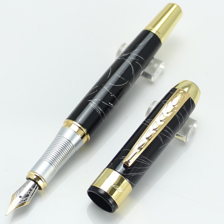 JINHAO 250 Medium nib Metal Fountain Pen Without Pencil Box luxury school Office Stationery Writing Cute pens: 17
