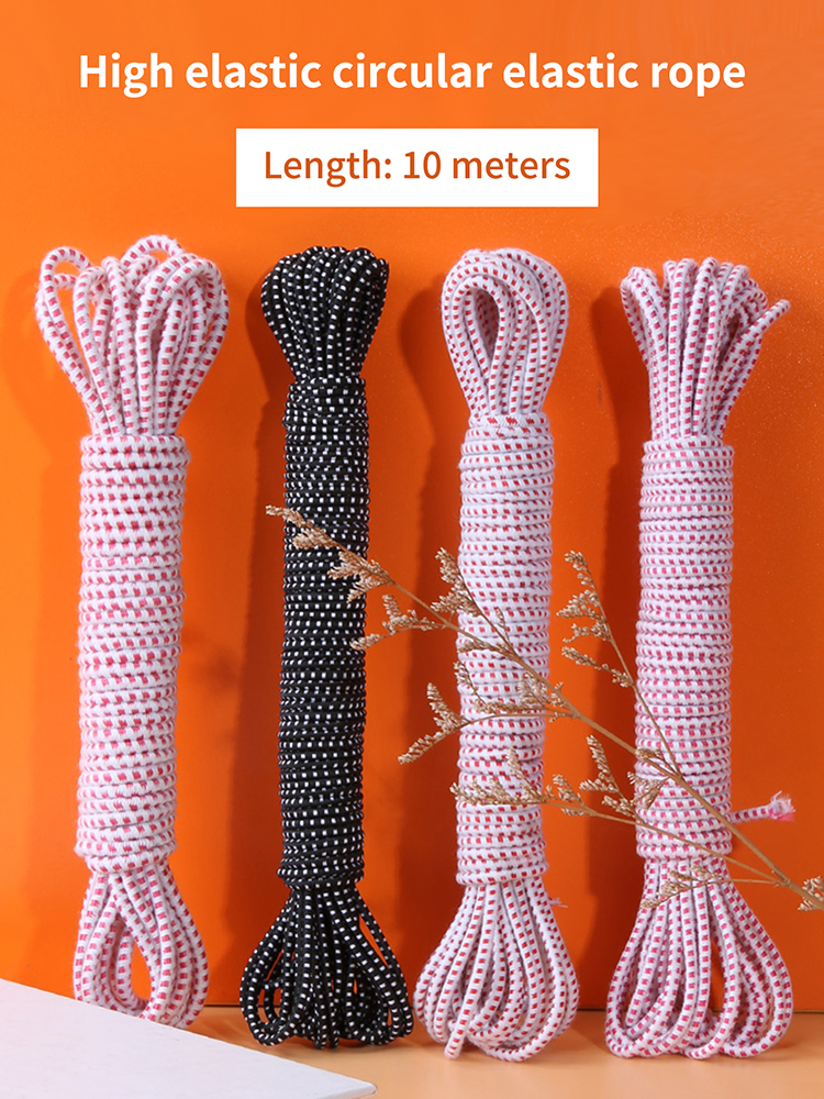 10 meter, byxor med gummiband, kläder med resårband, hög elastisk midja, tillbehör till elastiska rep, runda rep