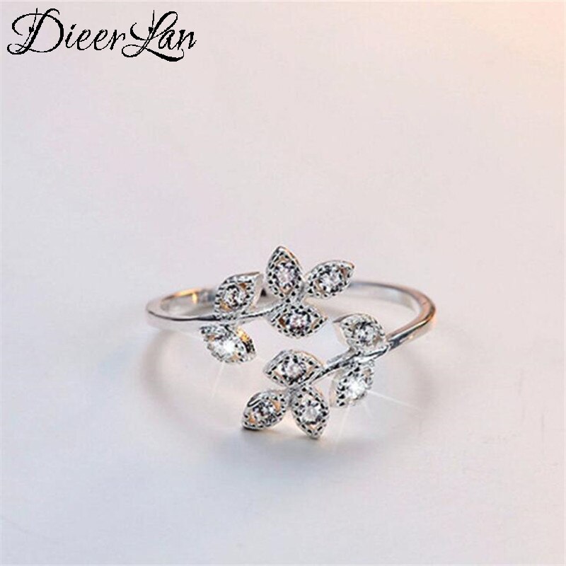 Bohemian Etnische Crystal Leaf Ringen Voor Vrouwen Bridal Wedding Vintage Vinger Ringen Kerstcadeaus