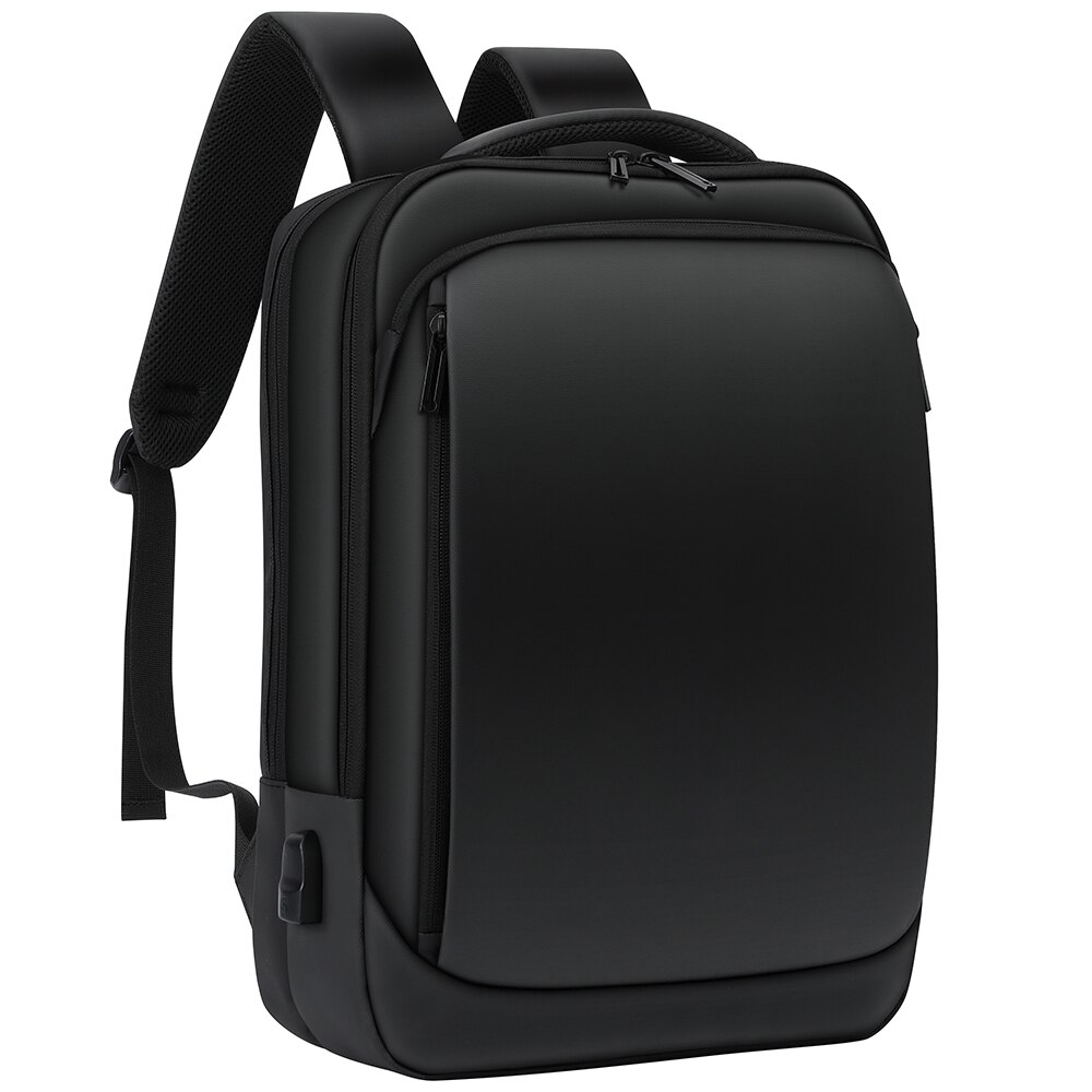 VORMOR-sac à dos pour hommes, 14 15.6 pouces, avec chargeur USB pochette d&#39;ordinateur, étanche, Anti-vol, Mochila Business, sacoche: black without logo