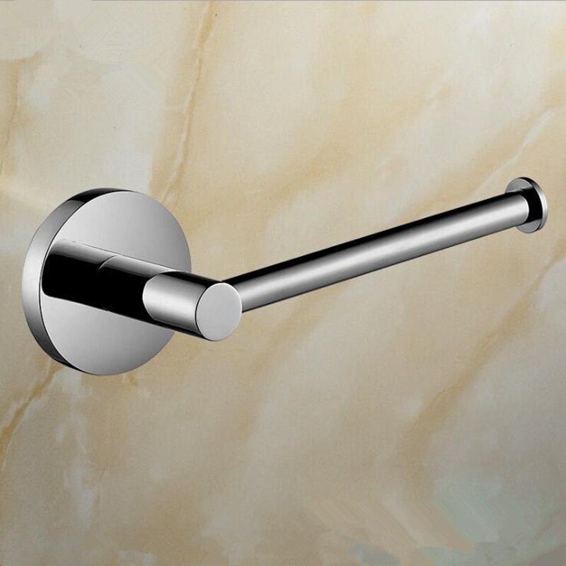 Portable Suction Cup Stainless Steel Toilet Paper Holder Wall Mounted Bathroom Kitchen Shelf: Silver