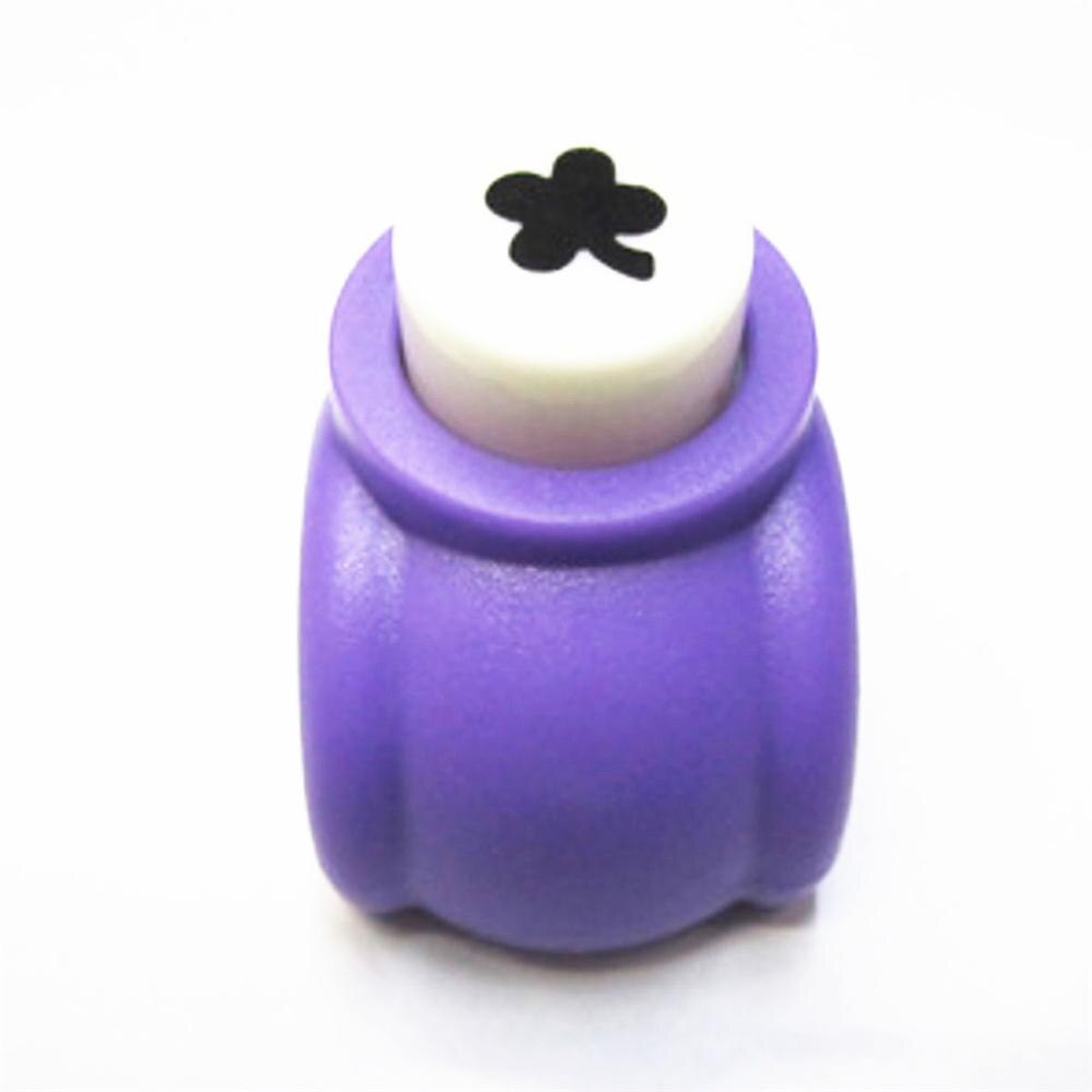 1PCS Kids Toy Stamp Child Mini Printing Paper Hand Shaper Stamp Mold Scrapbook Tags Cards Craft DIY Punch Cutter Tool: clover