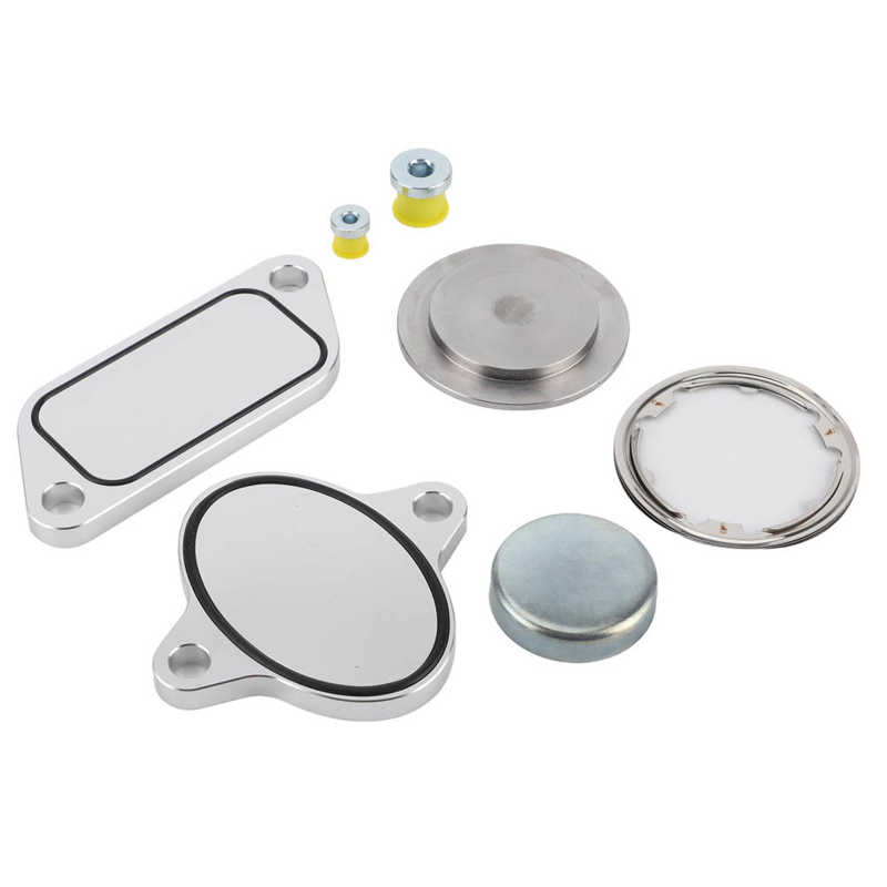 EGR Delete Plug with Gaskets Kit Set EGR Cooler Eliminate Fit for Cummins ISX CM871 Engine