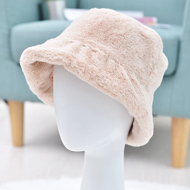 Chapeau en peluche pour femmes, coréenne, coupe-vent tendance, chapeau à bord plat, large, automne et hiver: BG