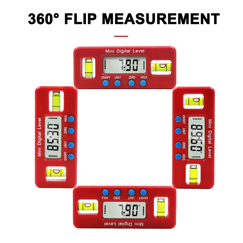 Mini Digital Level Electronic Angle Gauges Protractor Magnetic Base Automobile Test Tool SDF-SHIP