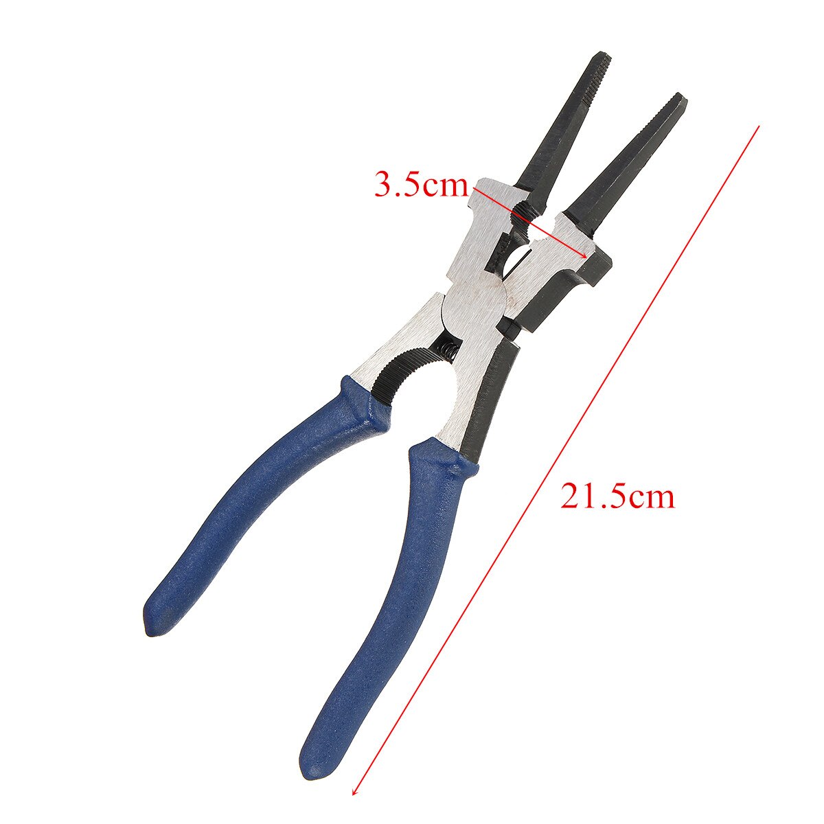 Flat Mouth MIG Welding Pliers Insulated Handle Carbon Steel for Welding Torch Mig Wire Cutting Multipurpose Tools Spring Loaded