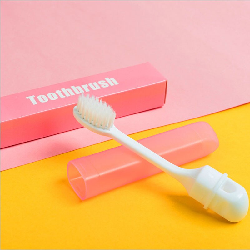 Foldable Toothbrush Compact Fold Folding Tooth Brush Camping Hiking Outdoor Easy To Take Adults Tooth Cleaning Tool