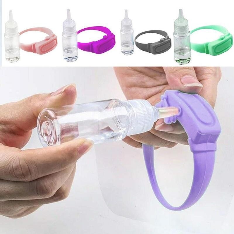 Pulsera de Gel hidroalcohólica, pulsera de silicona, dispensador de mano, pulsera de Gel hidroalcohólica, muñequera desinfectante para adulto