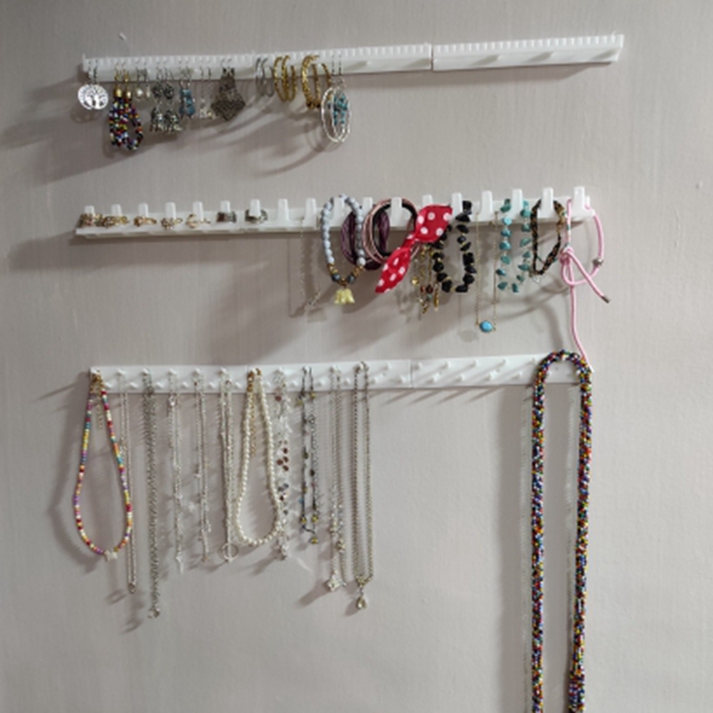 9 st självhäftande vägghängare förvaring smyckesdisplay smyckeskrokar hållare förvaringsorganisatör örhängen ring halsband hängare