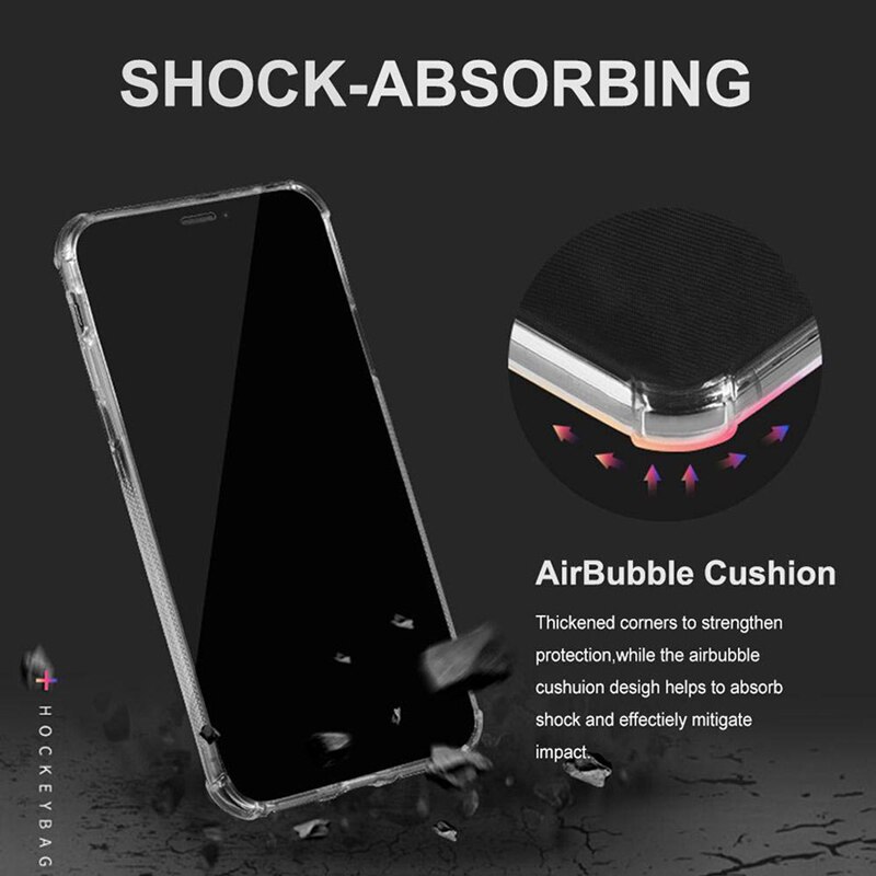 Cassa di Carta di Modo Antiurto Bumper in Silicone Trasparente per Il Iphone 11 X Xs Max Xr 8 7 6S Più Chiaro di Protezione Della Copertura Posteriore Capa