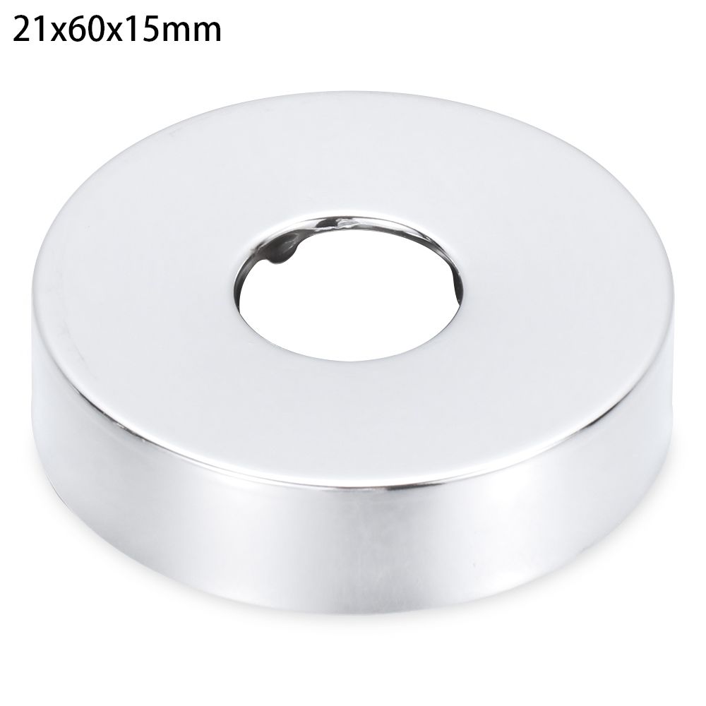 Useful Stainless Steel Faucet Decorative Cover Pipe Wall Covers Wall Flange Cover Shower Kitchen Faucet Decor Accessories: 21x60x15mm
