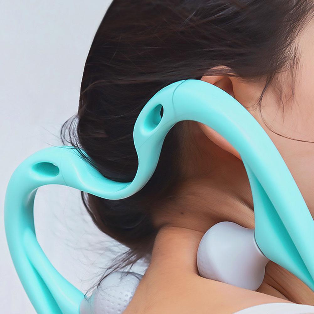 Pressure Point Therapy Neck Massage Tool Pressure Relieve Massage Self Point Dual Massager Tool Roller Shoulder Trigger Nec O7P5