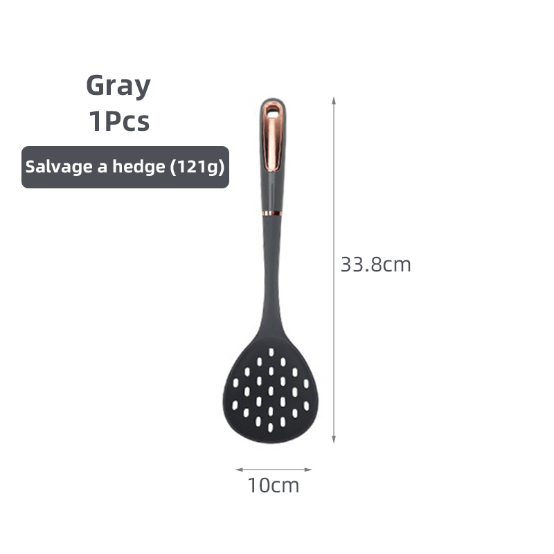 Silicone Kitchen Utensils Non-Stick Cookware Cooking Tools Gold Plated Modern Resistant Heat Kitchenware Accessories Tool: Blue