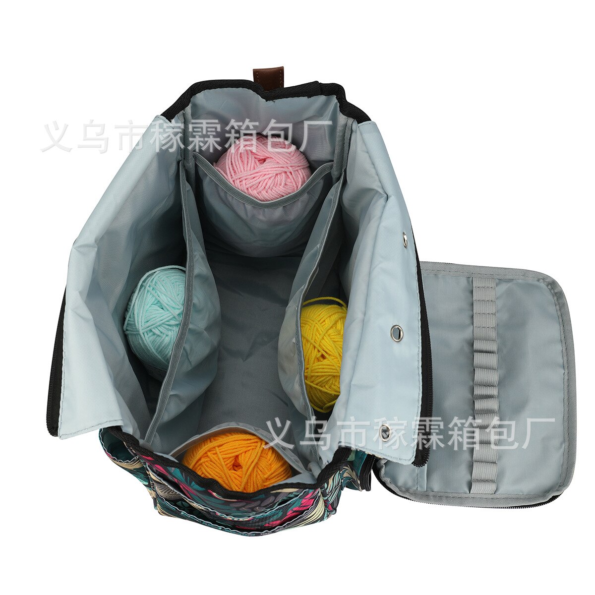 Portable Knitting Bag Organizer Yarn Storage Case for cotton cord Thread Wool Yarn Crochet Hook Sewing Needle Accessory Tool box