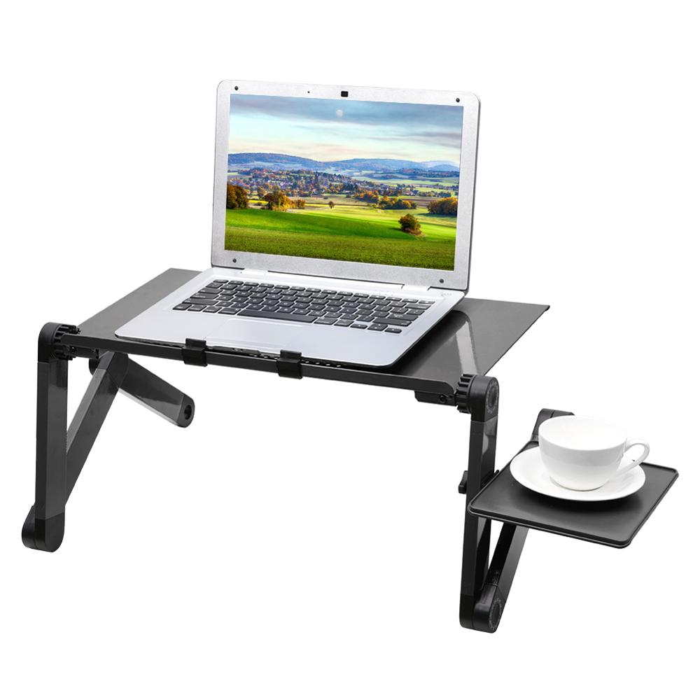 Adjustable Laptop Table Stand With Folding Holder Stand Notebook Desk bed For Netbook Or Tablet With Mouse Pad Computer Desks