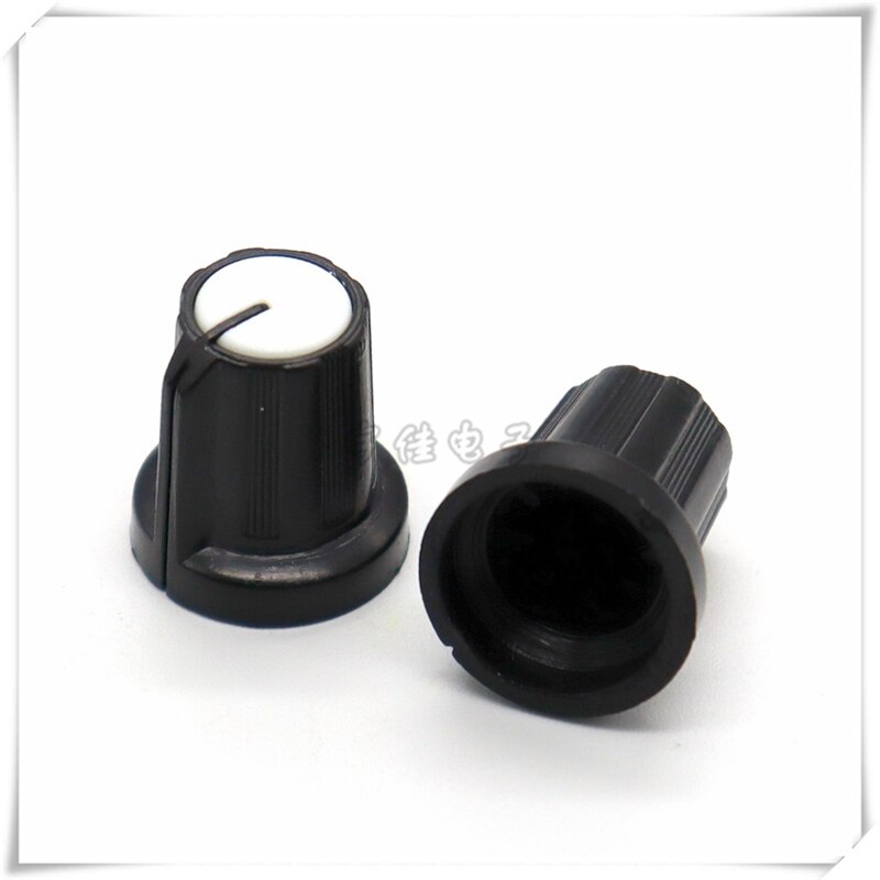 10 Stuk 15Mm * 16.5Mm Twee-Kleur Plastic Knop Cap Bloem As Potentiometer Codeerschakelaar Knop