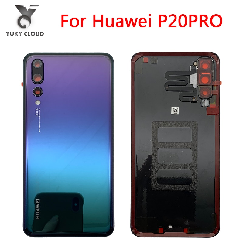 100% Originele Huawei P20pro Batterij Cover Voor P20 Pro Vervang De Batterij Cover Met Camera Cover P20 Pro