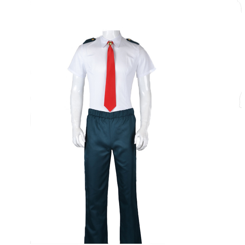 My Hero Academia Anime Midoriya Izuku Cosplay Costume Todoroki Shoto School Uniform Set Wig Suit Unisex Halloween Role Play