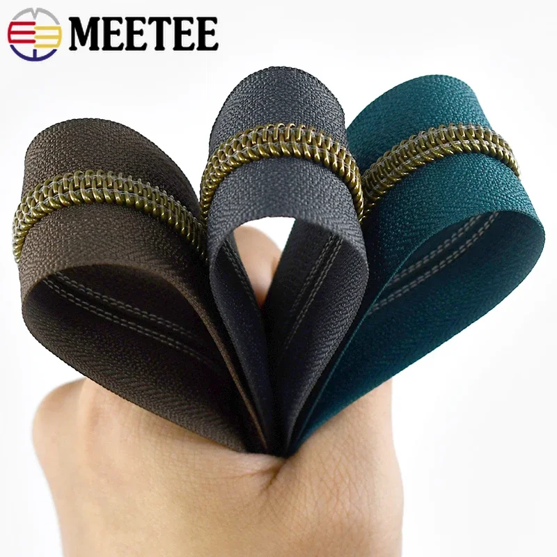 5 # Plastic Ritsen Voor Tas Tas Tas Nylon Rits Tape Bij De Meter Kleding Decor Zip Reparatie Kits Diy Naaien Kledingstukken Accessoires