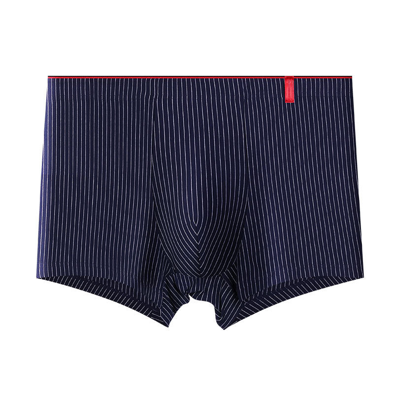 Calzoncillos Bóxer a rayas para hombre, ropa interior Sexy, de talla grande, L-4XL: 4XL / Azul