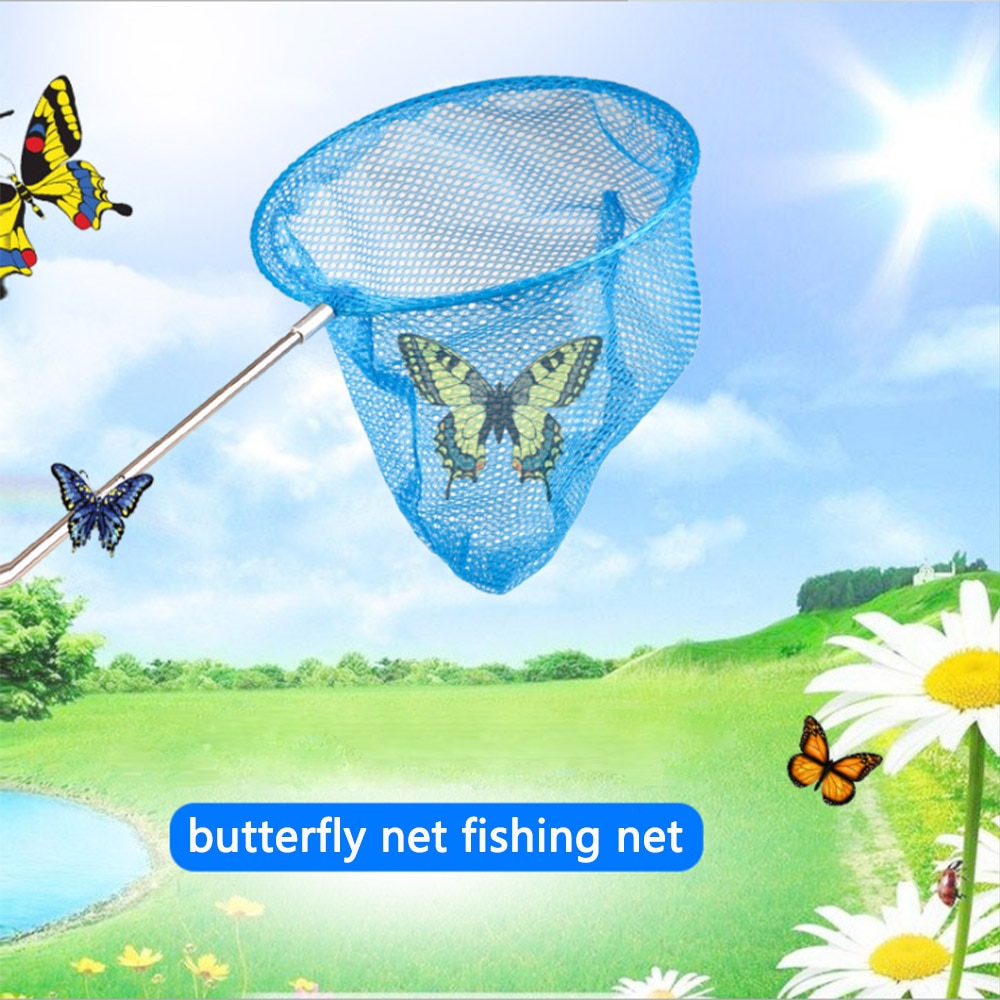 Kids Fishing Net Rainbow Telescopic Butterfly Net,Insect Catching Nets for Children Catching Insects Bug Small Fish