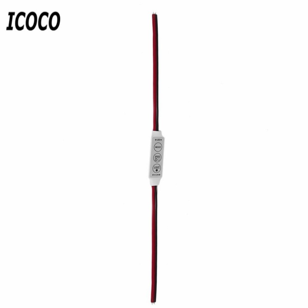 Dimmer LED Strip RGB Controller DC 12V 24V Mini Dimmer LED Single Color Controller for 5050 3528 5730 LED Strip Light