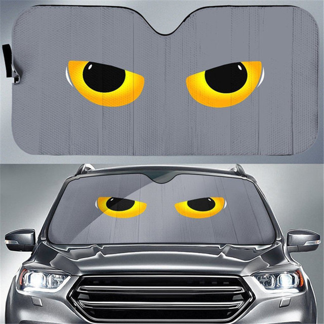 Car Windshield Sun Shade Evil Eye Print Sunshade Car Shield Shade Visor Cover Foldable Auto Accessories for Car Truck SUV: HTQ395HC