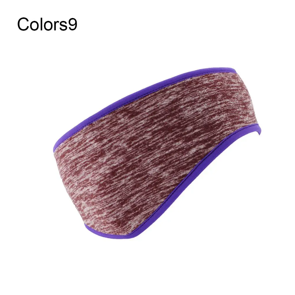 Ear Muffs Headband Women Men Winter Sweatband Running Headband Ear Warmer Fleece Ear Cover Outdoor Sports Hair Sweat Hair Bands: WHITE