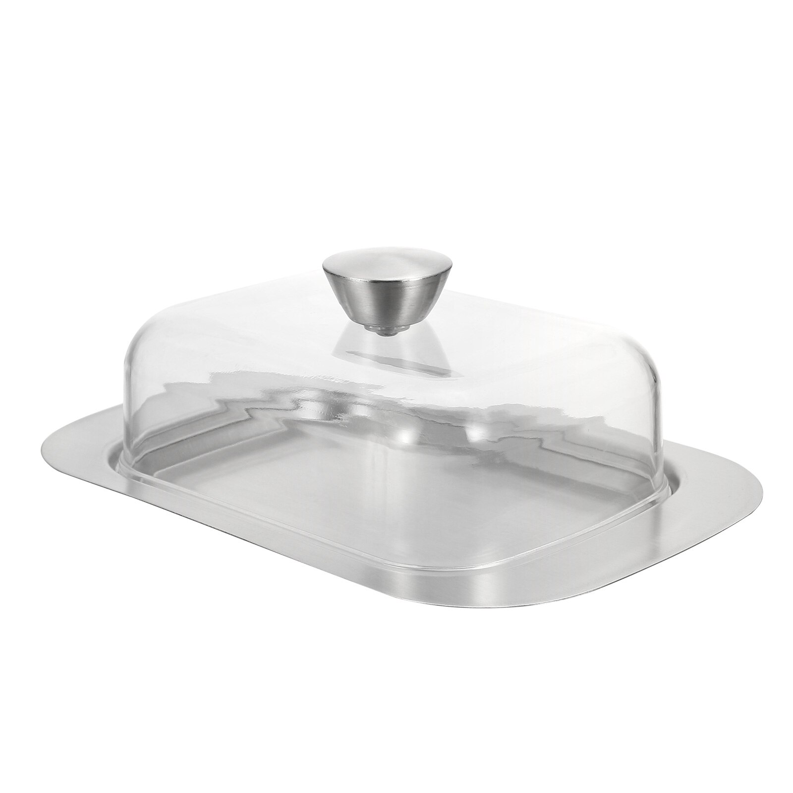 1pc Butter Dish with Cover Durable Nordic Style Butter Keeper Tableware for Hotel: Assorted Color18.2X1