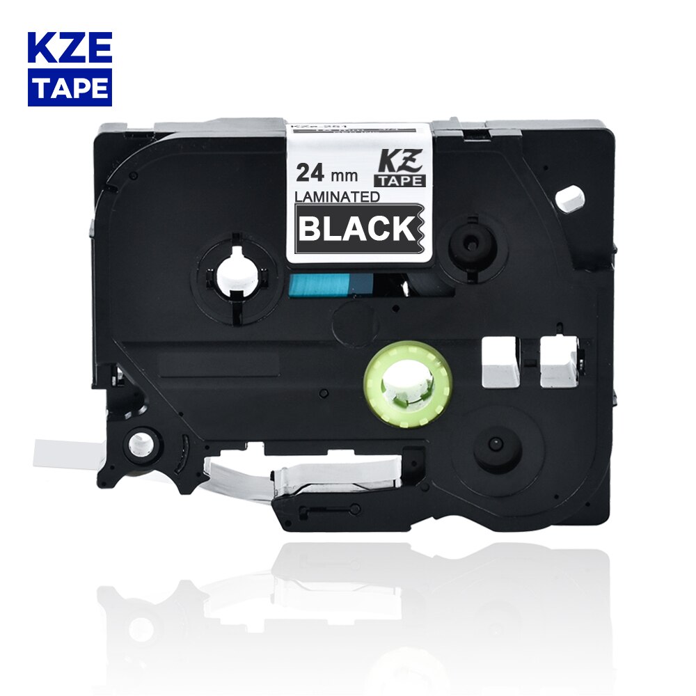 24mm Tze355 biały na czarnym laminowana taśma etykiet kaseta kaseta etykieta wstążka tze taśma Tze-355 tze 355 tze355 dla p-touch PT: Default Title