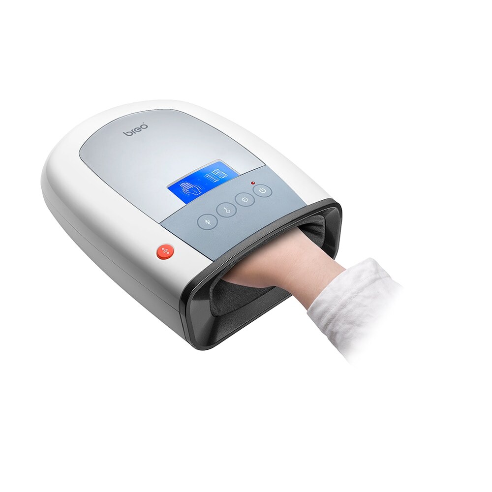 Breo IPalm520 Hand Massager Elektrische Palm Vinger Massager Met Luchtdruk Warmte Compressie En Lcd Display Voor Vrouwen Beauty