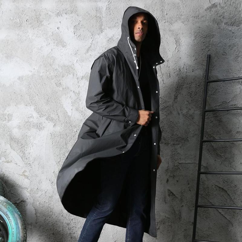 Thicken EVA Adults Raincoat for Men Women Waterproof Rain Coat Outdoors Travel Camping Fishing Rainwear Suit